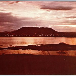 c1960s Panama City, Panama Republic Sundown Skyline Caribbean Scenic Chrome A223