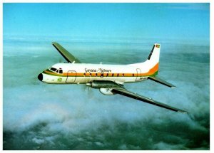 Guyana Airways Corporation Hawker Siddeley HS 748 Airplane Postcard