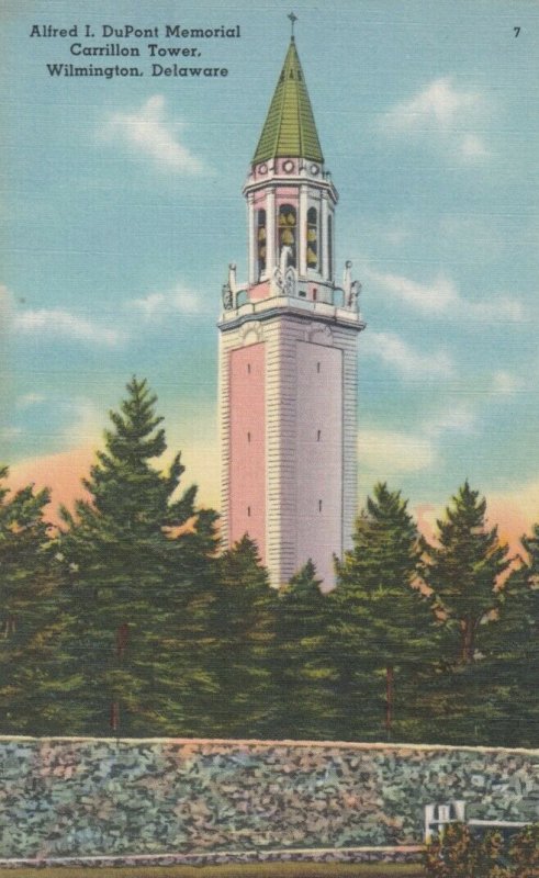 WILMINGTON , Delaware, 30-40s; Alfred I. DuPont Memorial, Carrillon Tower