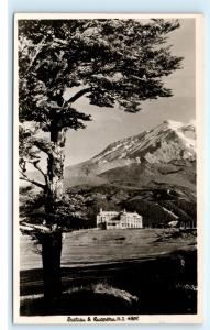 *Chateau Tongariro Mount Mt Ruapehu New Zealand Vintage Real Photo Postcard C91