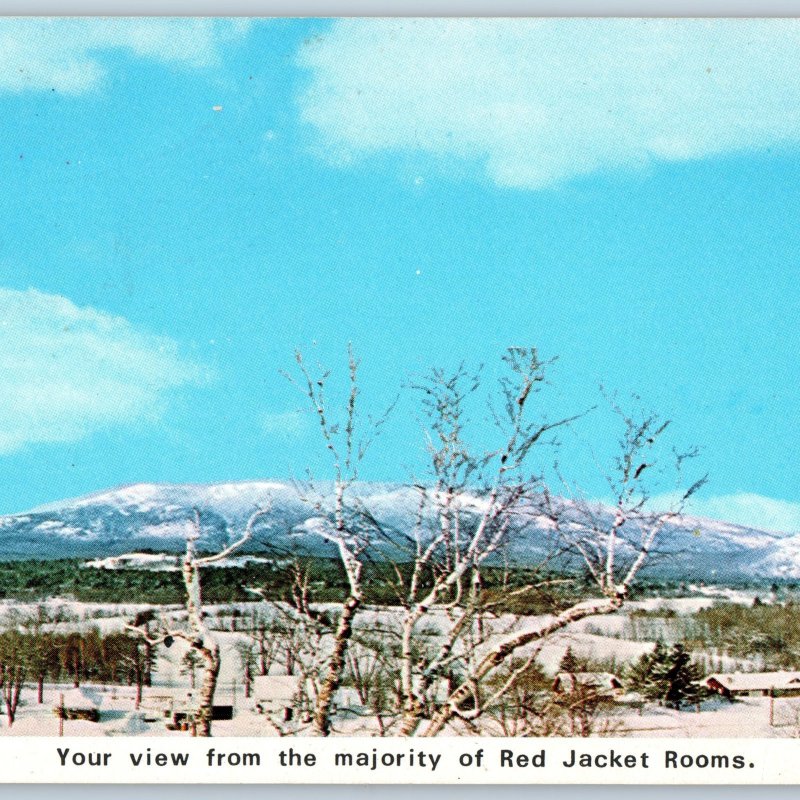 c1970s Conway, NH Red Jacket Moutnain View Motor Inn Motel Oversized Postcard 3S