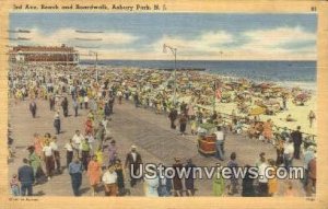 3rd Ave Beach, Boardwalkk - Asbury Park, New Jersey NJ  