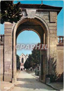 Modern Postcard Abbey of Pontigny (Yonne) Porch duXVII� s view allee