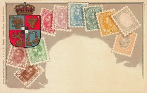 Romania, Classic Stamp Images on Early Postcard, Published by Ottmar Zieher