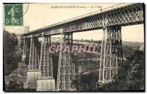 Old Postcard The Viaduct Busseau D Ahun