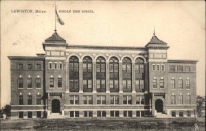 Tuck Lewiston Maine ME Jordan High School c1910 Vintage Postcard