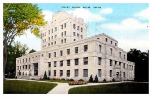 Postcard COURT HOUSE SCENE Boise Idaho ID AQ5775