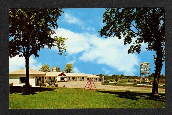 NC Lakeside Motel CREEDMOOR NORTH CAROLINA Postcard PC