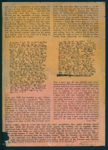 3rd Reich Germany V1 Propaganda Leaflet POW Letters What An American Citiz 91594