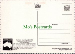 Australia Postcard - Puffing Billy Train, Dandenong Ranges, Victoria  RR19242