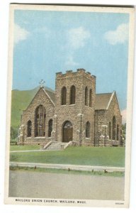 Postcard Wailuku Union Church Wailuku Maui Hawaii HI