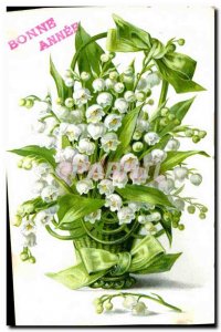 Old Postcard Fantasy Flowers Lily of the valley
