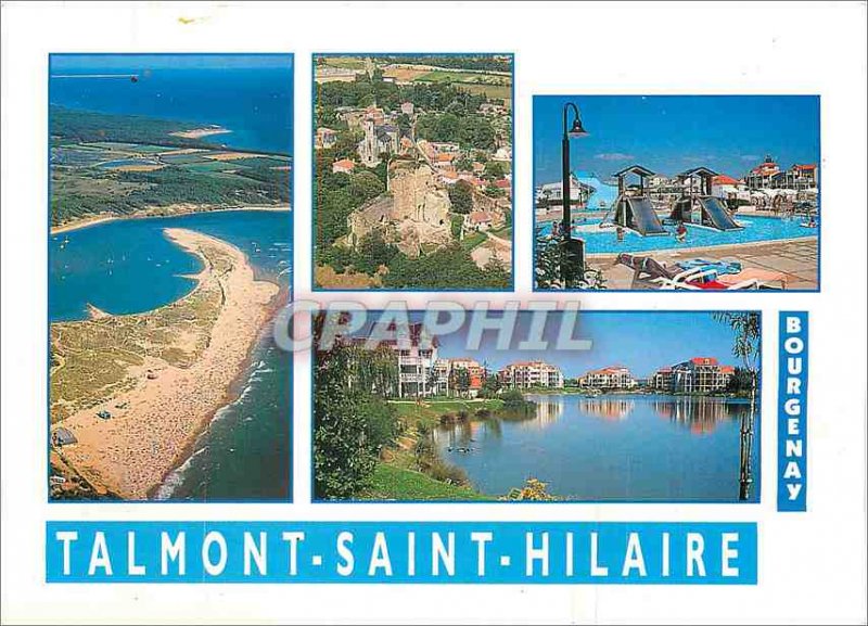 Modern Postcard La Cote de Lumiere Bourgenay Talmont Saint Hilaire (Vendee)