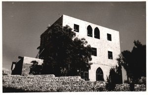 Vintage Postcard Real Photo Protestant Christian Mission in Garden Tomb RPPC