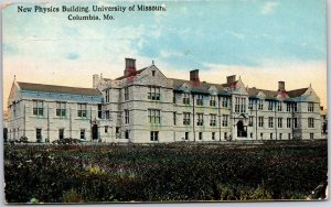 1910's New Physics Building University Of Missouri Columbia Missouri MO Postcard