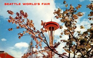 Seattle World's Fair Space Needle In Spring