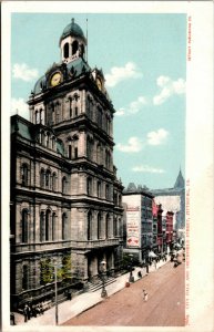 Vtg 1900s City Hall Smithfield Street Pittsburgh Pennsylvania PA Unused Postcard