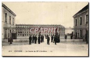 Poitiers Postcard Old Barracks of the 33th & # 39artillerie