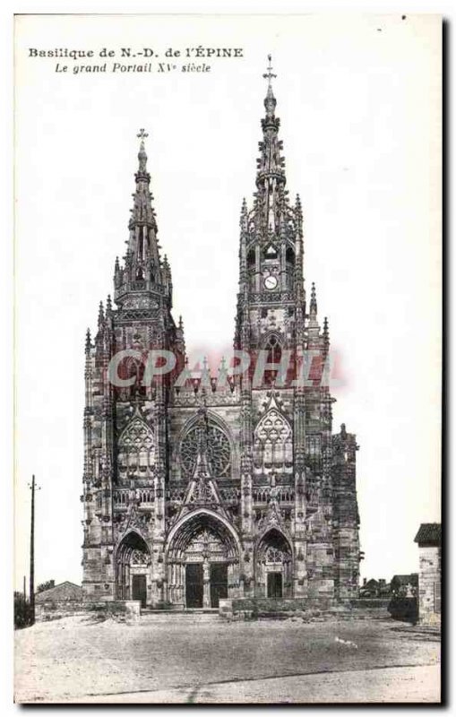 Old Postcard Basilica of Thorn The Grand Portal