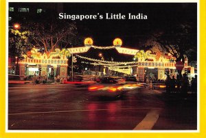 BR100610 singapore s little india car by night