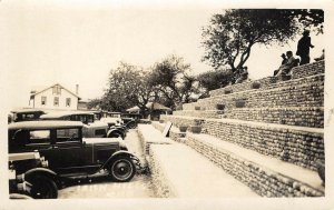 RPPC Irish Hills, Michigan Old Automobiles Cars ca 1930s Vintage Postcard