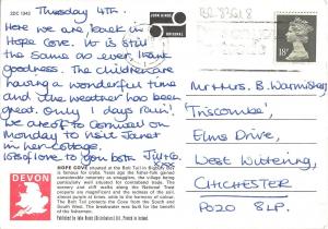 BR83618 hope coeve devon   uk