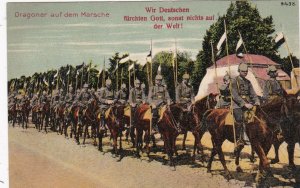 Germany Military Dragoner Soldiers On Horseback sk4718