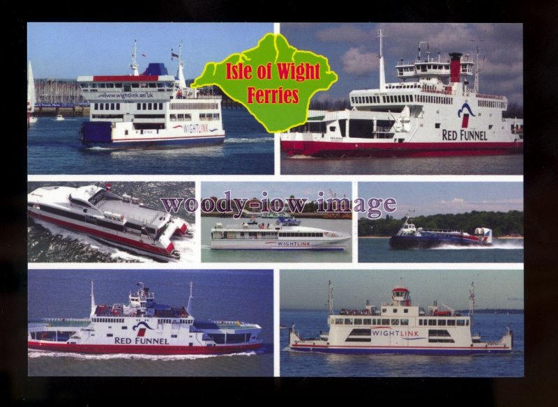 FE2673 - Isle of Wight Ferries & Hovercraft - Multiview postcard