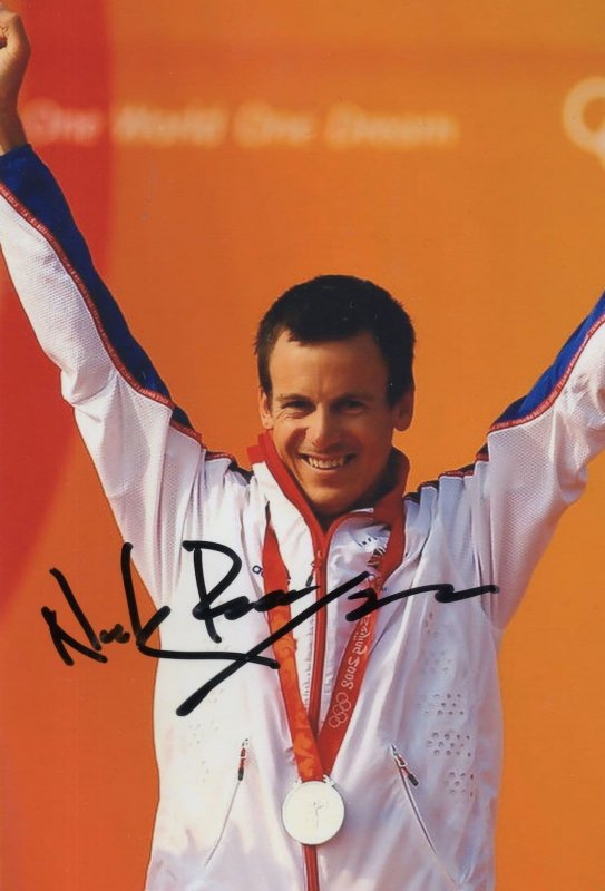 Nick Rogers British Sailing Olympic Games Hand Signed Photo