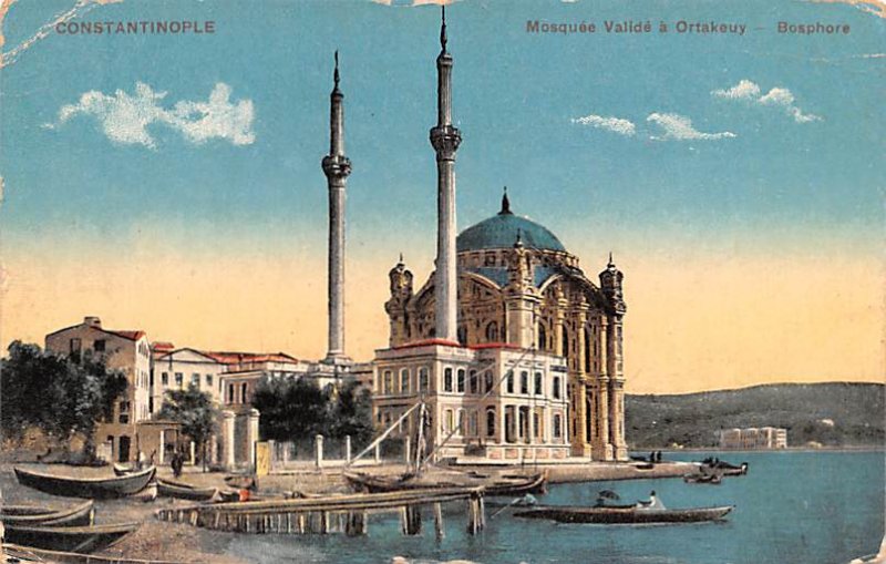 Mosquee Valide a Ortakeuy Bosphore Constantinople Turkey Unused 