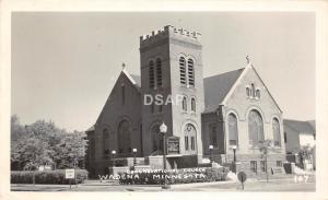 C63/ Wadena Minnesota Mn Real Photo RPPC Postcard 1950 Congregational Church