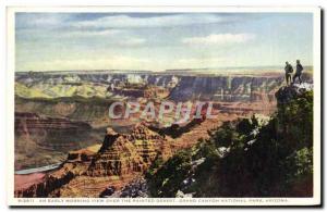 Old Postcard Arizona An Early Morning View Over the Grand Canyon Painted Dese...