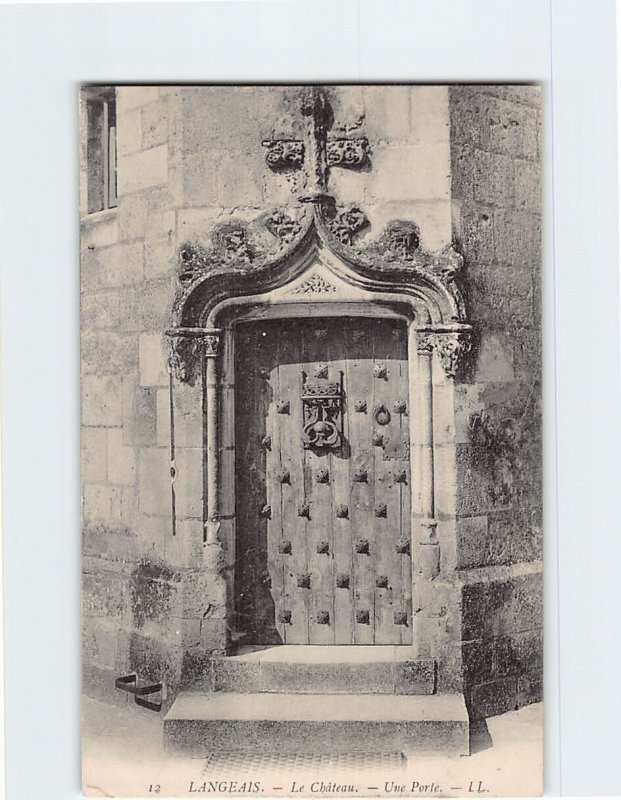 Postcard Une Porte, Le Château, Langeais, France