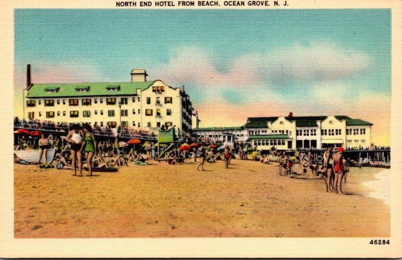 New Jersey Ocean Grove North End Hotel From The Beach