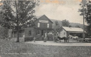 H96/ Franklin Forks Pennsylvania Postcard c1910 The Alliance Store 75