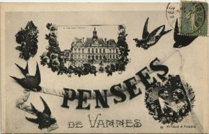 CPA Pensées de VANNES (27414)