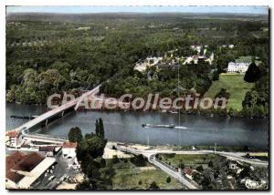Postcard Modern Ponthierry Ste Assisi (S & M) of the Seine Valley View Aerienne