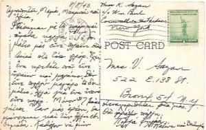 US Used. Penny post card - Cornwall on the Hudson - New York. Stamp #899.