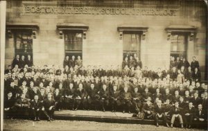 Boston MA University School of Theology Class 1913 Used Real Photo Postcard