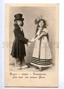 189950 DANCE Kids Victorian fashion TOP HAT Vintage HGC #3-1