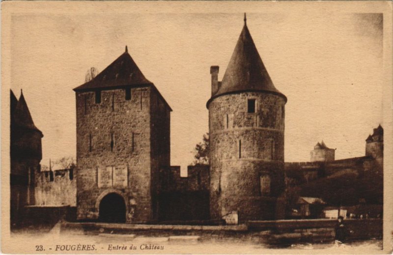 CPA Fougeres Entree du Chateau (1237666)