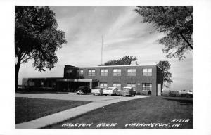 Washington Iowa Halcyon House Real Photo Antique Postcard K98259