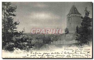 Switzerland Friborg Old Postcard Red Tour