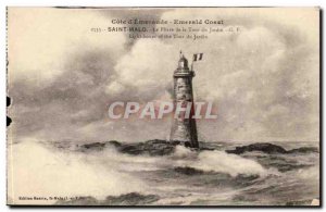 Saint Malo - The Lighthouse has Tower Garden - Light house Old Postcard