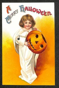 Ellen Clapsaddle A Merry Halloween Mechanical Postcard 