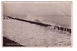 Real Photo, Rough Sea, Lancing, England,