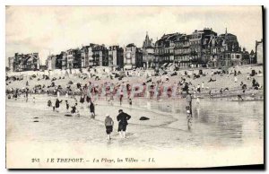 Old Postcard Le Treport The Beach Villas