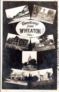 RPPC IL Wheaton - Greetings from - Church Library Golf Club Court House