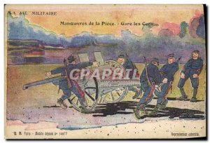 Old Postcard Militaria station the Gors