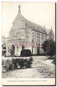 Old Postcard St. Joseph Chapel near Champs Laval